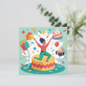 De grote ontsnapping kaart (Staand voorkant)