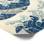 De grote ontvoering van Kanagawa Hokusai Remix Poster (Hoek)