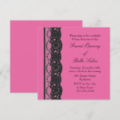 De Grote Openende Franse Lace Fuchsia Kaart (Voorkant / Achterkant)