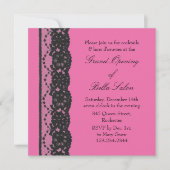 De Grote Openende Franse Lace Fuchsia Kaart (Voorkant)