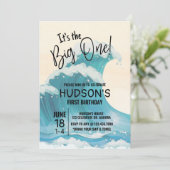 De grote, overlevende verjaardag, Surf omhoog. Kaart (Staand voorkant)