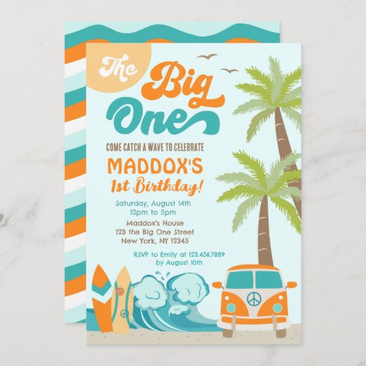 De grote overwinning overtreft Surf 1e verjaardag  Kaart (Voorkant / Achterkant)