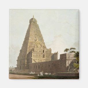 De Grote Pagoda, Tanjore, bord XXIV uit 'Orient' Magneet