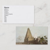 De Grote Pagoda, Tanjore, bord XXIV uit 'Orient' Visitekaartje (Voorkant / Achterkant)