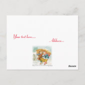 De grote paraplu Nieuwjaar Groeten Briefkaart (Achterkant)