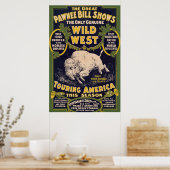 De grote Pawnee Bill Shows, Circus Poster (Keuken)