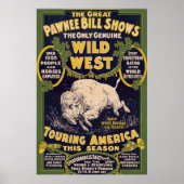 De grote Pawnee Bill Shows, Circus Poster (Voorkant)