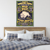 De grote Pawnee Bill Shows,  Circus Poster Canvas Afdruk (Insitu (Slaapkamer))