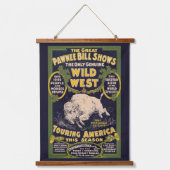 De grote Pawnee Bill Shows,  Circus Poster Hangend Wandkleed (Voorkant)