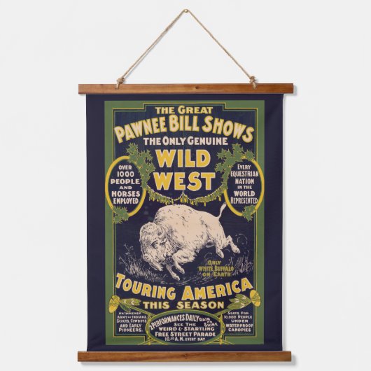 De grote Pawnee Bill Shows,  Circus Poster Hangend Wandkleed (Voorkant)