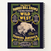De grote Pawnee Bill Shows,  Circus Poster Notitieboek (Achterkant)