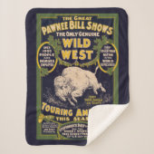 De grote Pawnee Bill Shows,  Circus Poster Sherpa Deken (Voorkant)