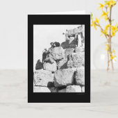 De Grote Piramide in Egypte 1870 Kaart (Gele Bloem)