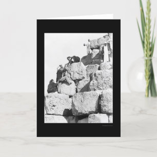 De Grote Piramide in Egypte 1870 Kaart