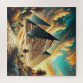 De grote piramides van Gizeh Egypte reizen Legpuzzel (Horizontaal)