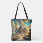 De grote piramides van Gizeh Egypte reizen Tote Bag (Achterkant)