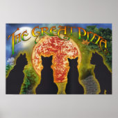 De Grote Pizza Poster (Voorkant)