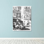 De Grote Plague Canvas Afdruk (Insitu (Houten vloer))