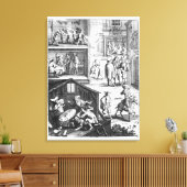 De Grote Plague Canvas Afdruk (Insitu (Woonkamer))