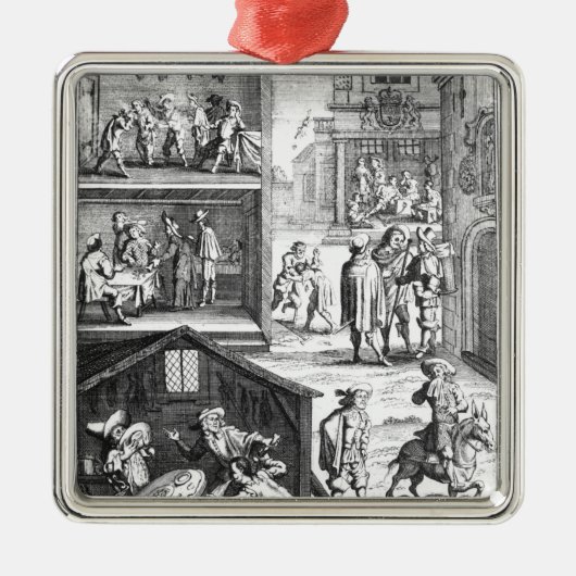De Grote Plague Metalen Ornament (Voorkant)