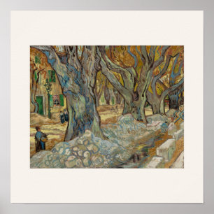 De Grote Platanen door Van Gogh - Landschapskunst Poster