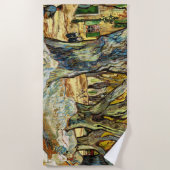 De grote platanen van Vincent Van Gogh Strandlaken (Voorkant)