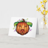 De grote pompoen kaart (Gele Bloem)