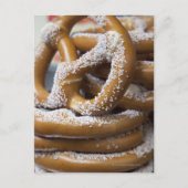 De grote pretzels van de New Yorkse straatverkoper Briefkaart (Voorkant)