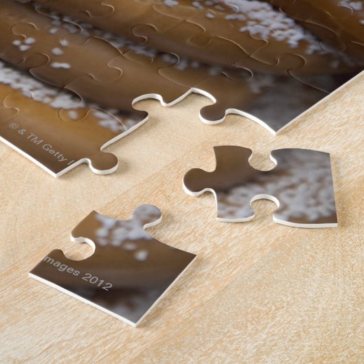 De grote pretzels van de New Yorkse straatverkoper Legpuzzel (Zijkant)