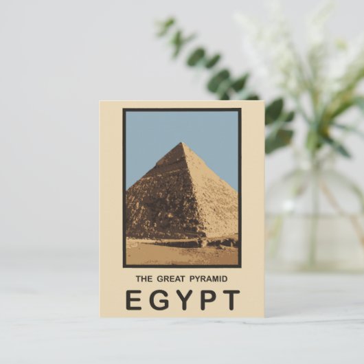 De Grote Pyramide Egypte Briefkaart (Staand voorkant)
