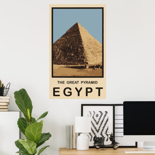De Grote Pyramide Egypte Poster (Thuiskantoor)