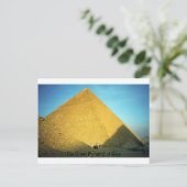 De Grote Pyramide van Giza Briefkaart (Staand voorkant)