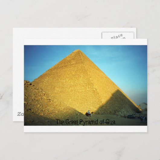 De Grote Pyramide van Giza Briefkaart (Voorkant / Achterkant)
