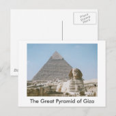 De Grote Pyramide van Giza Briefkaart (Voorkant / Achterkant)