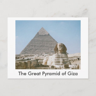 De Grote Pyramide van Giza Briefkaart
