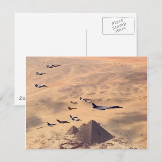 De Grote Pyramide van Giza Briefkaart (Voorkant / Achterkant)