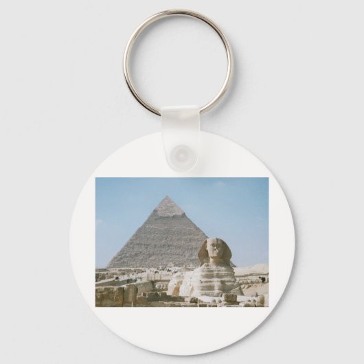 De Grote Pyramide van Giza Sleutelhanger (Voorkant)