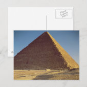 De Grote Pyramide van het oude Koninkrijk Khufu Briefkaart (Voorkant / Achterkant)