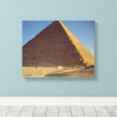 De Grote Pyramide van het oude Koninkrijk Khufu Canvas Afdruk (Insitu (Houten vloer))