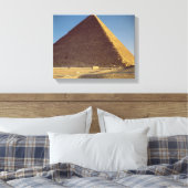 De Grote Pyramide van het oude Koninkrijk Khufu Canvas Afdruk (Insitu (Slaapkamer))
