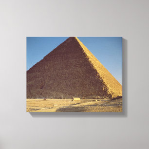 De Grote Pyramide van het oude Koninkrijk Khufu Canvas Afdruk