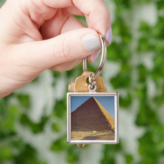 De Grote Pyramide van het oude Koninkrijk Khufu Sleutelhanger (Hand)