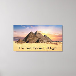 De Grote Pyramiden van Egypte Canvas Afdruk