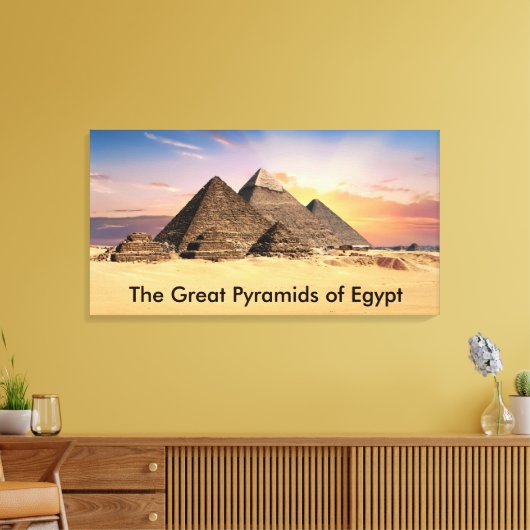 De Grote Pyramiden van Egypte Canvas Afdruk (Insitu (Woonkamer))