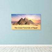 De Grote Pyramiden van Egypte Canvas Afdruk (Insitu (Houten vloer))