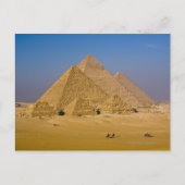 De Grote Pyramiden van Giza, Egypte Briefkaart (Voorkant)
