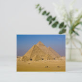 De Grote Pyramiden van Giza, Egypte Briefkaart (Staand voorkant)