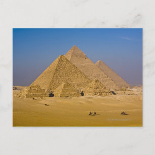 De Grote Pyramiden van Giza, Egypte Briefkaart