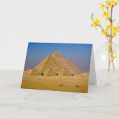 De Grote Pyramiden van Giza, Egypte Kaart (Gele Bloem)