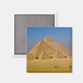 De Grote Pyramiden van Giza, Egypte Magneet (Voorkant / Achterkant)